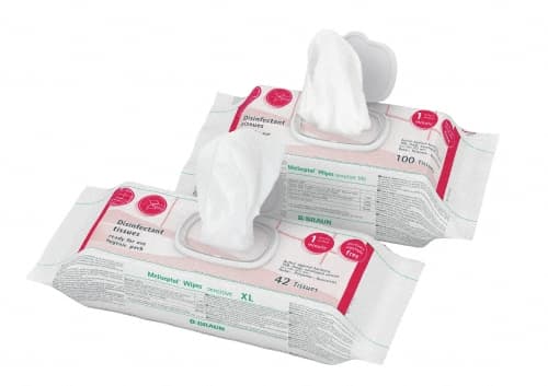 Meliseptol Wipes sensitive XL und 100-Produktbild Flowpacks offen