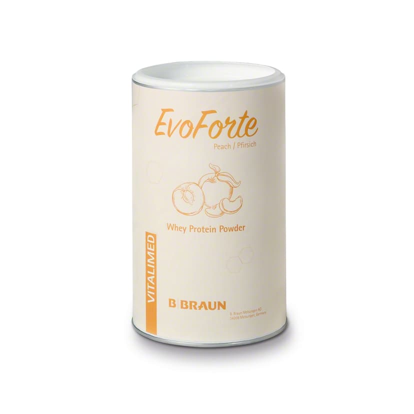 VITALIMED EvoForte Pfirsich-Whey Protein Powder