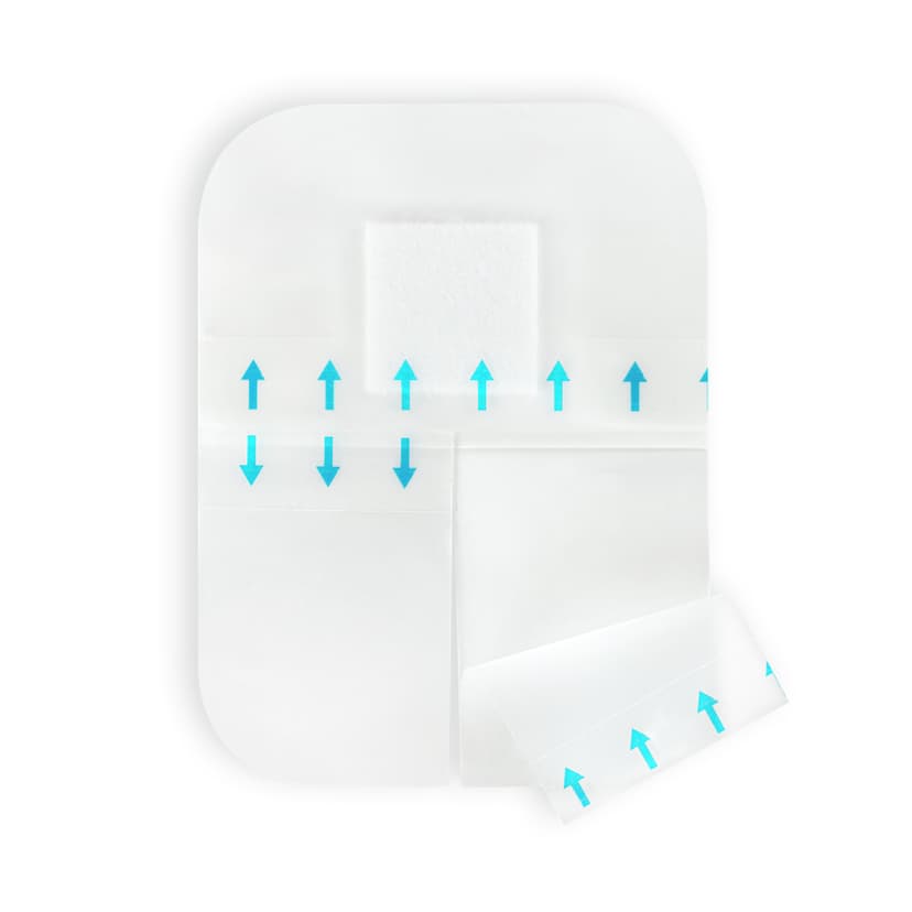 Askina® Soft Clear I.V.-Upgrade Askina, corner, wound dressing, white background