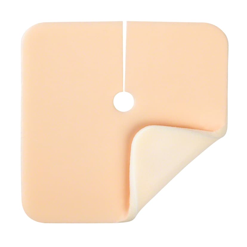 Askina® Trachea-Upgrade Askina, with corner, wound foam dressing, white background