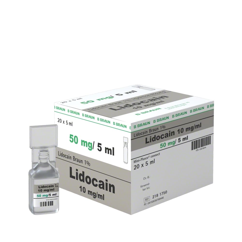 Lidocain Braun 1 %, MPc 5 ml-Mini-Plasco® connect 5 ml, 2181750