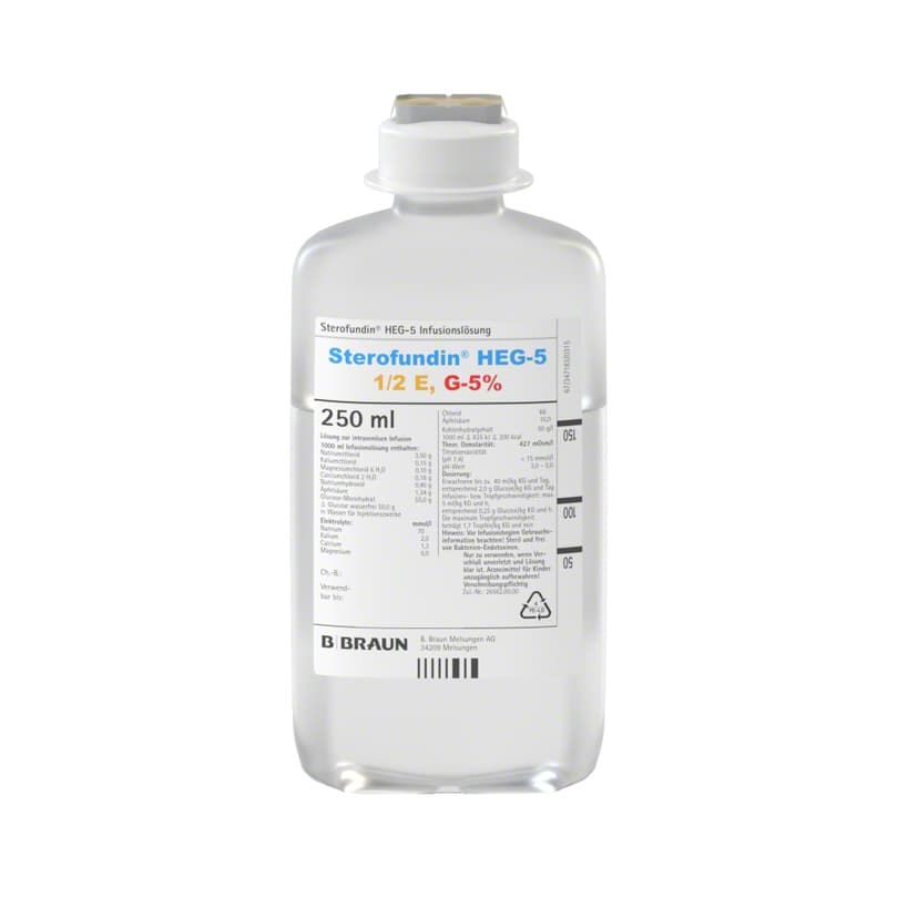 Sterofundin® HEG-5, EP 250 ml-Infusionslösung, Ecoflac® plus 250 ml, 347877