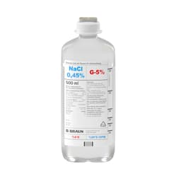 Kochsalz 0,45 mit Glucose 5 %, EP 500 ml-Infusionslösung, Ecoflac® plus 500 ml, 3723350