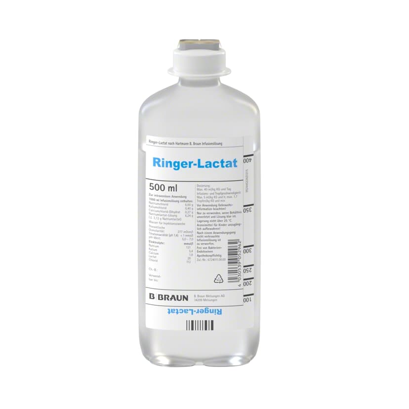 Ringer-Lactat nach Hartmann, EP 500 ml-Infusionslösung, Ecoflac® plus 500 ml, 3325950