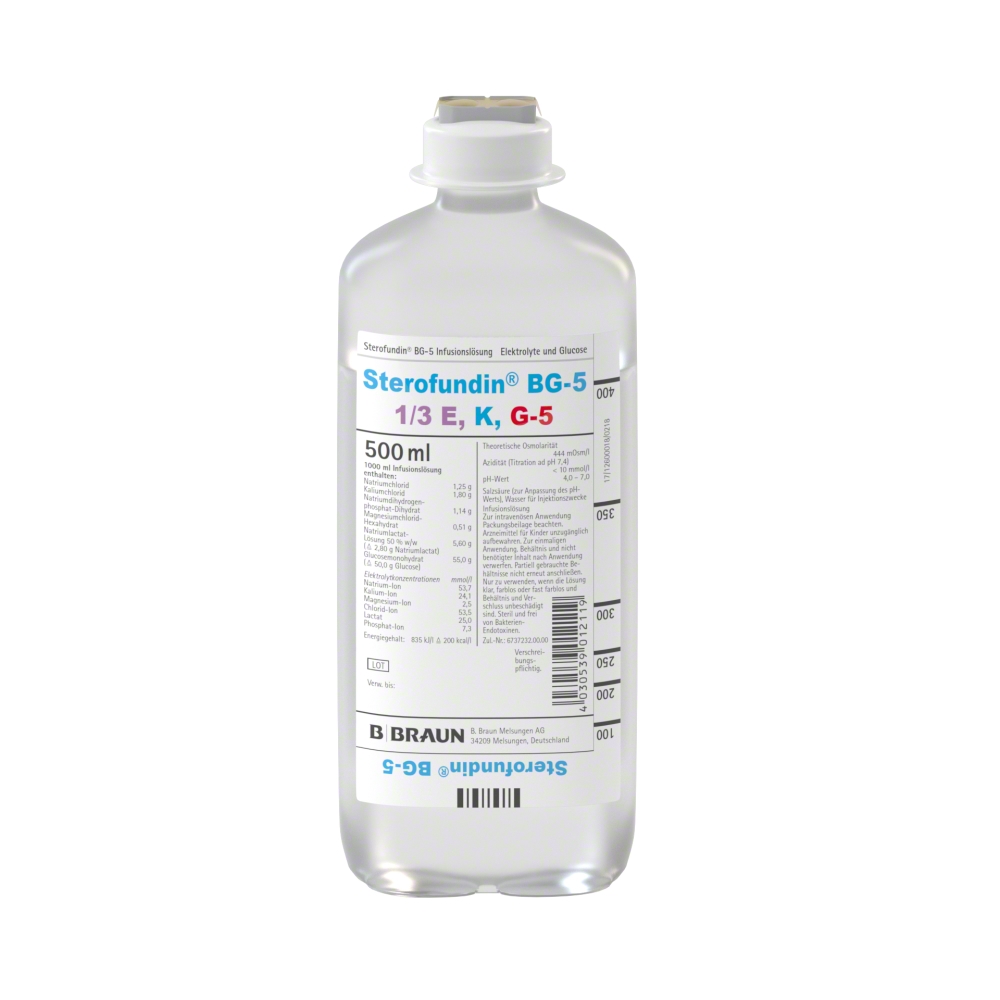 Sterofundin® BG-5, EP 500 ml-Infusionslösung, Ecoflac® plus 500 ml, 2522950