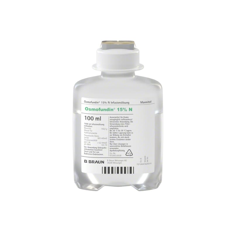 Osmofundin 15% N, EP 100 ml-Infusionslösung, Ecoflac® plus 100 ml, 3553973