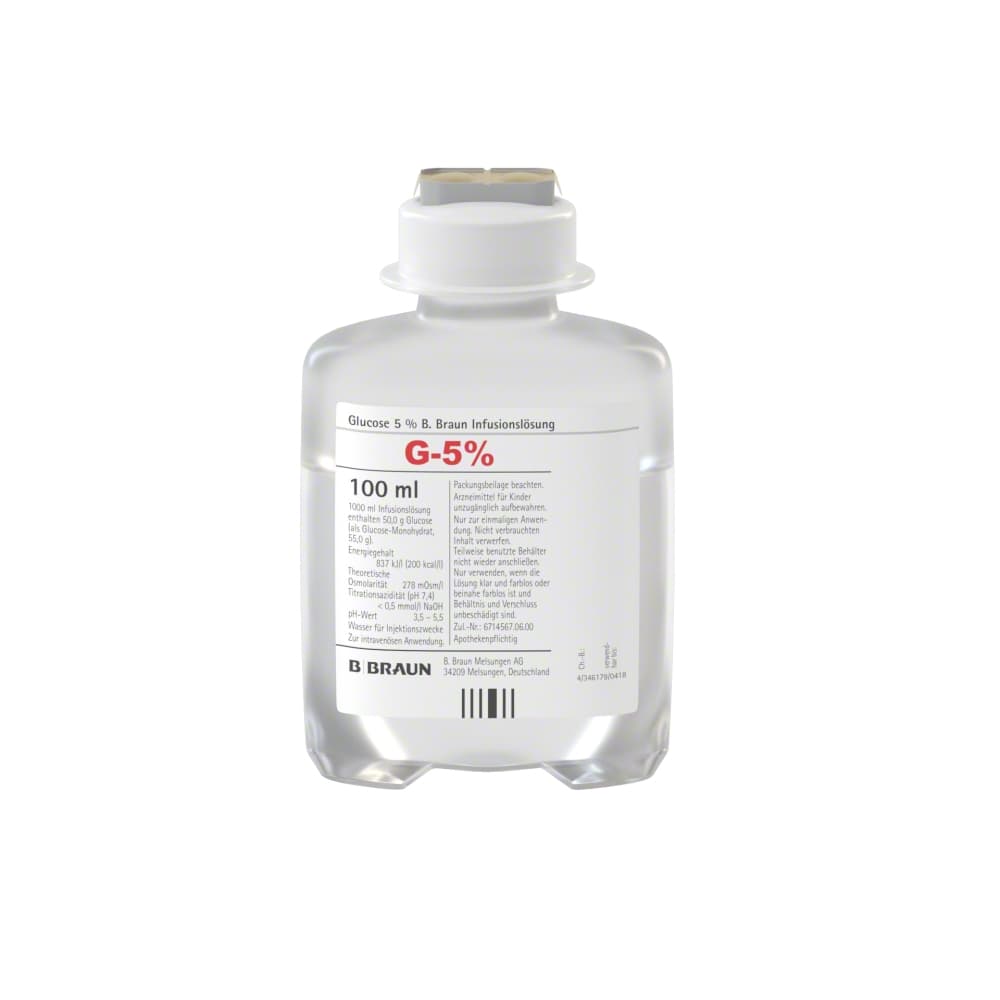 Glucose 5 % B. Braun, EP 100 ml-Infusionslösung, Ecoflac® plus 100 ml, 3154910