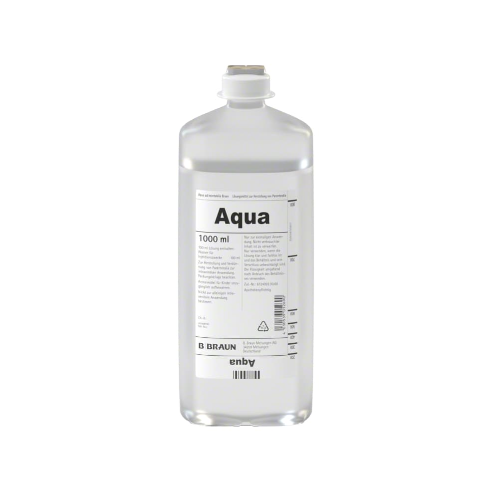 Aqua ad iniectabilia Braun, EP 1000 ml-Infusionslösung, Ecoflac® plus 1.000 ml, 3000970