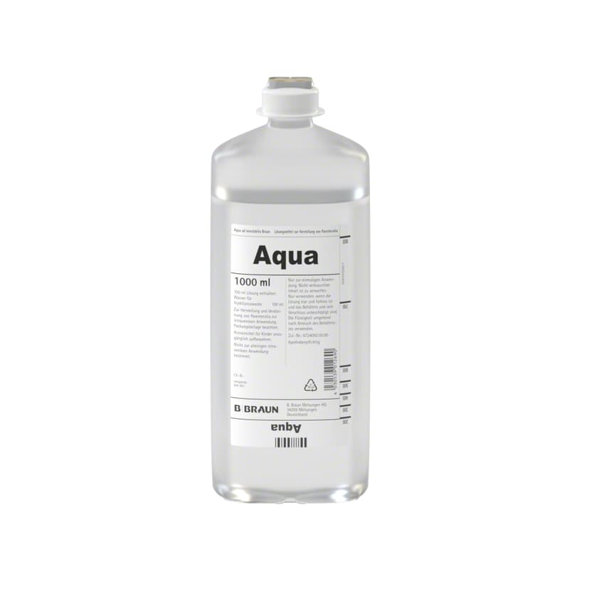 Aqua ad iniectabilia Braun, EP 1000 ml-Infusionslösung, Ecoflac® plus 1.000 ml, 3000970