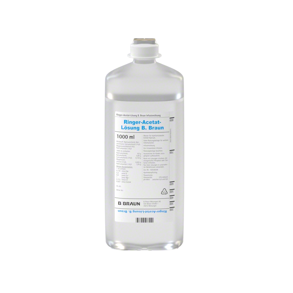 Ringer-Acetat-Lösung, EP 1000 ml-Infusionslösung, Ecoflac® plus 1.000 ml, 2530970