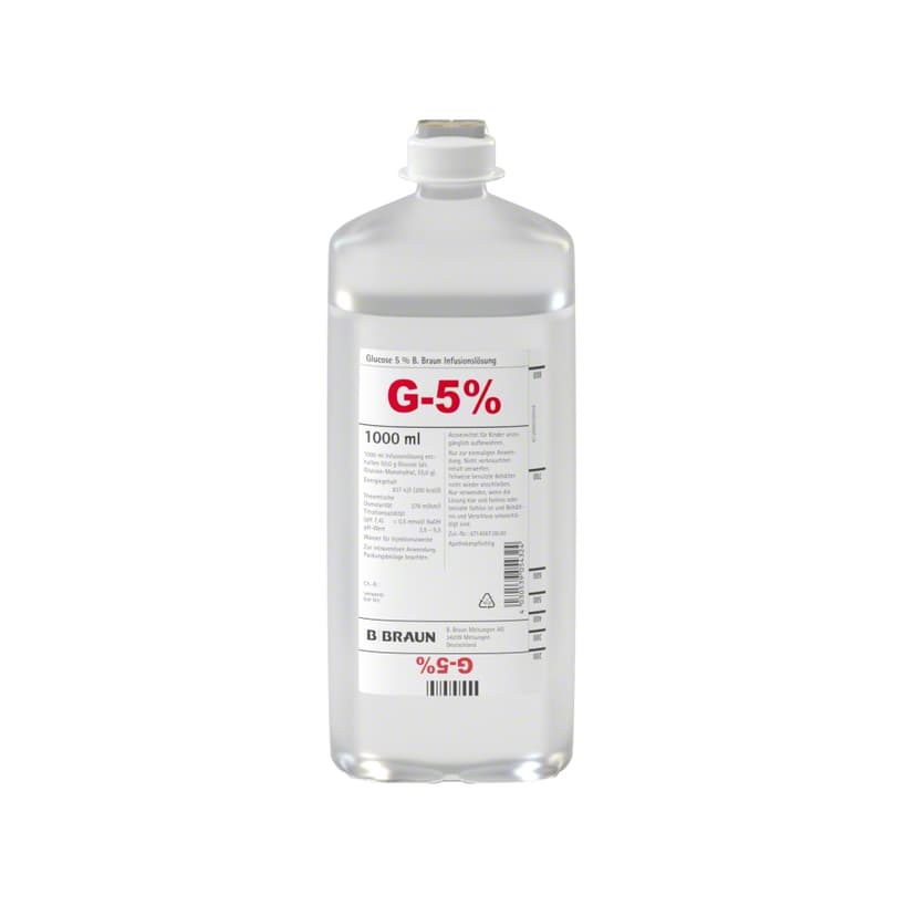 Glucose 5 % B. Braun, EP 1000 ml-Infusionslösung, Ecoflac® plus 1.000 ml, 3200970