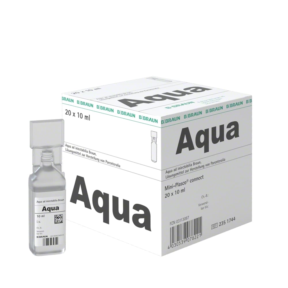 Aqua ad iniectabilia Braun, MPc 10 ml-Injektionslösung, Mini-Plasco® connect 10 ml, 2351744