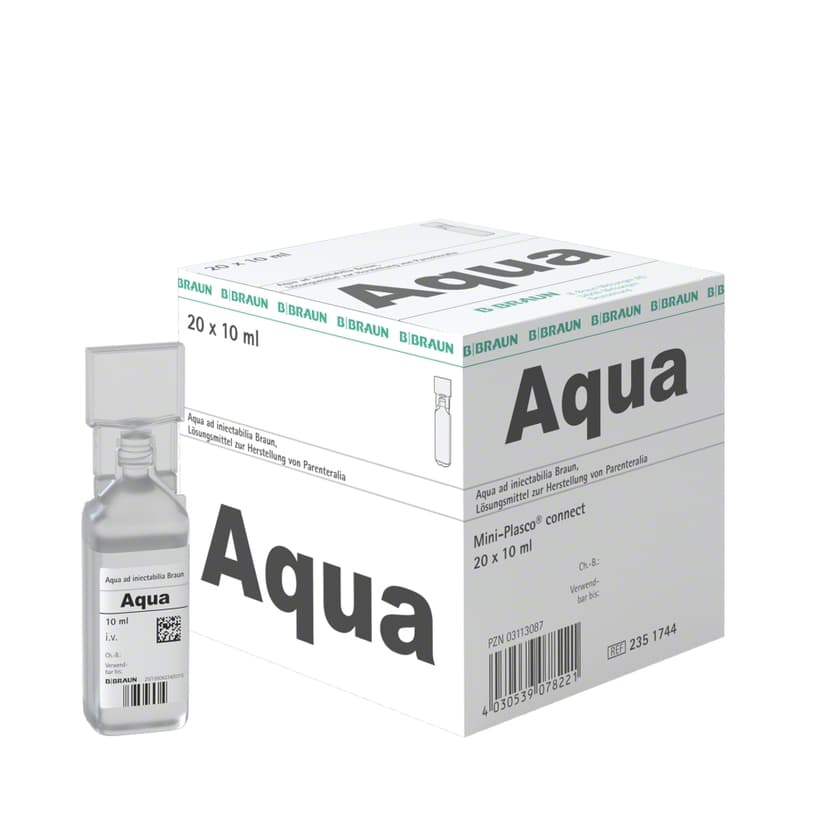 Aqua ad iniectabilia Braun, MPc 10 ml-Injektionslösung, Mini-Plasco® connect 10 ml, 2351744