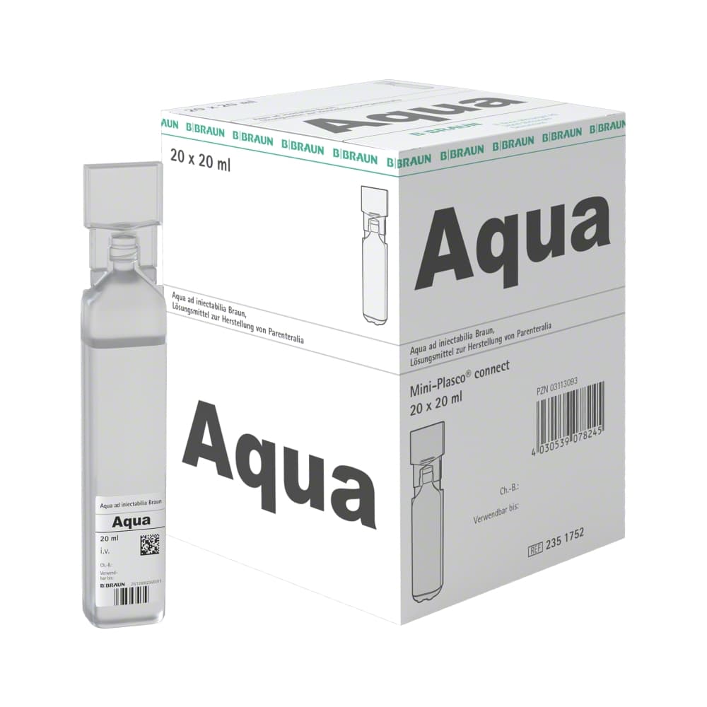 Aqua ad iniectabilia Braun, MPc 20 ml-Injektionslösung, Mini-Plasco® connect 20 ml, 2351752