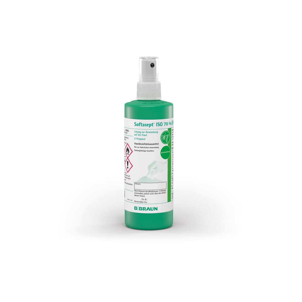 Softasept ISO 70%, 250 ml Sprühflasche-Softasept ISO 70%, Sprühflasche, 250 ml, 19905
