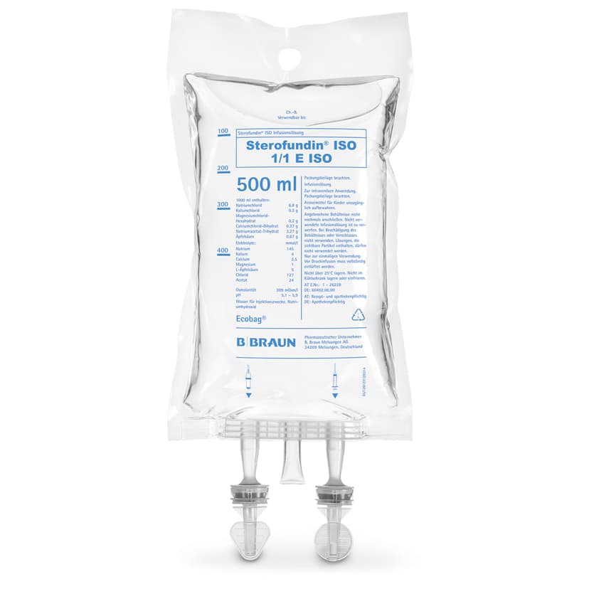 Sterofundin® ISO, EB 500 ml-Infusionslösung, Ecobag® 500 ml, FV17483