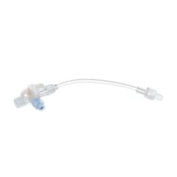 DISCOFIX C-3 WEISS MIT SAFEFLOW 10 CM-Dreiwegehahn mit integriertem nadelfreien Membranventil und Verlängerungsleitung