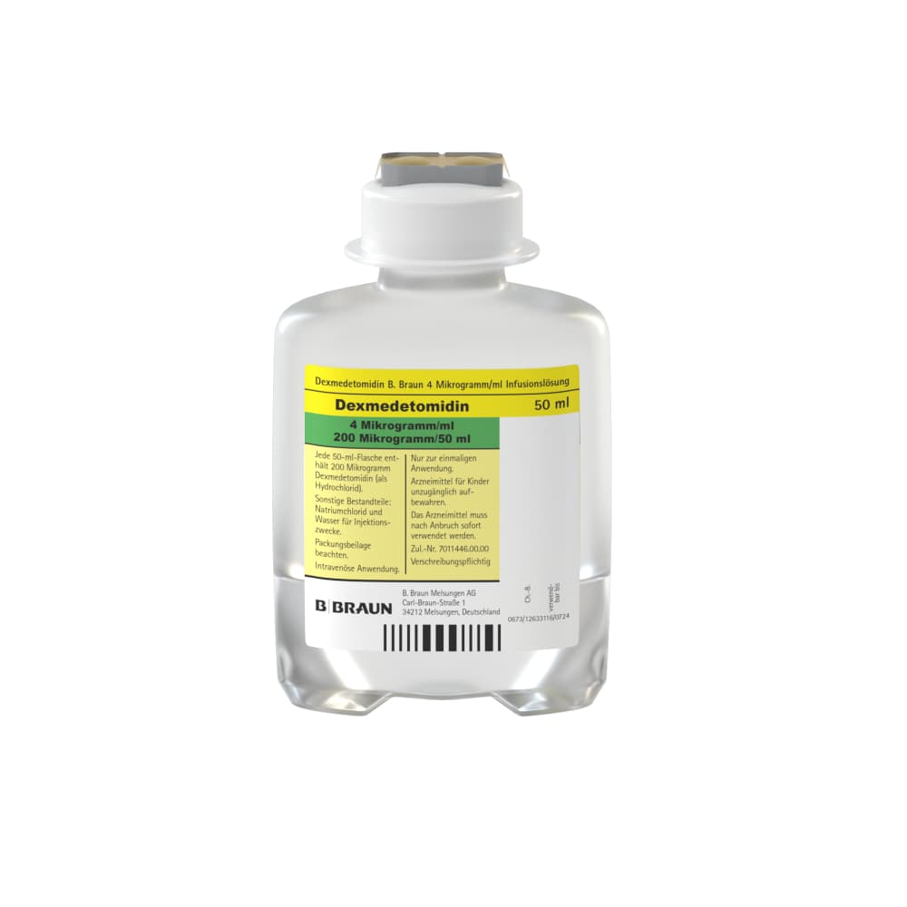Dexmedetomidin B. Braun 4 µg/ml EP 50 ml-Infusionslösung, Ecoflac® plus 50 ml, 4852450