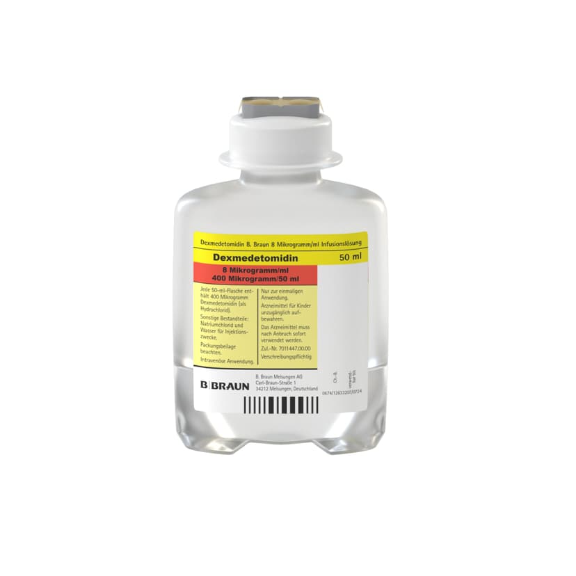 Dexmedetomidin B. Braun 8 µg/ml, EP 50 m-Infusionslösung, Ecoflac® plus 50 ml, 4852850