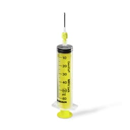 Aspiration needle w/o filter type NRFit-Art.Nr. 8258814 mounted on syringe