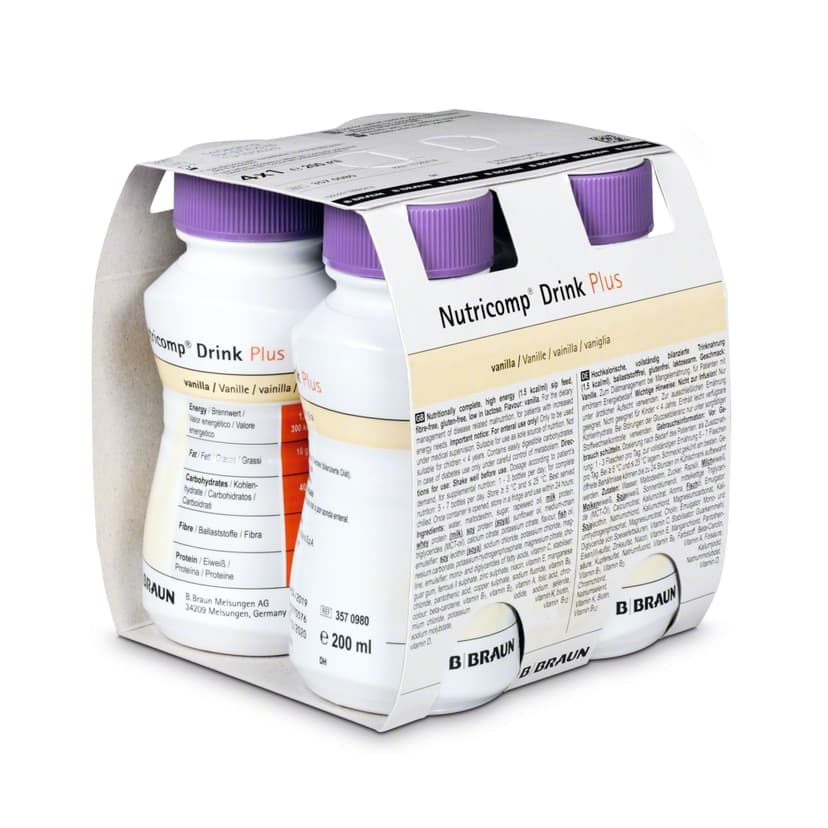 Nutricomp Drink Plus Vanilla-4 x 200ml