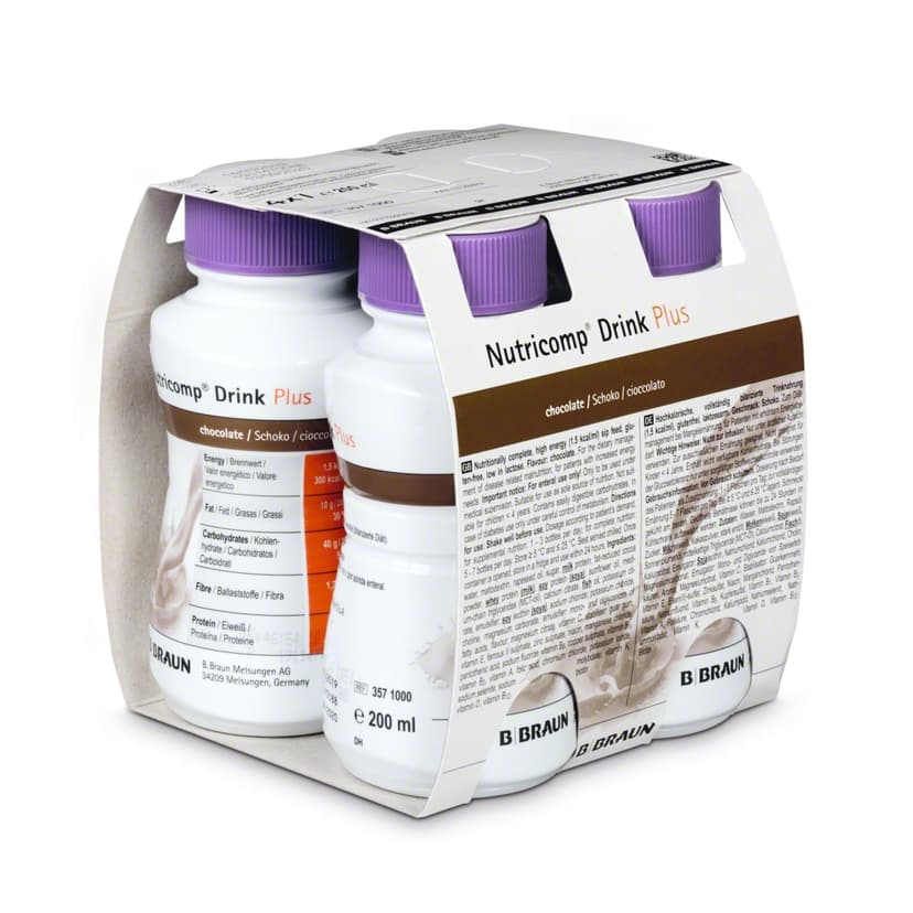 Nutricomp Drink Plus Schoko-4x 200ml