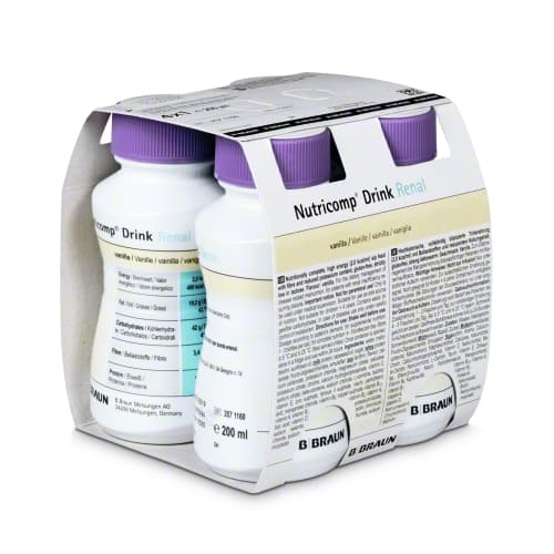 Nutricomp Drink Renal Vanille-4 x200ml