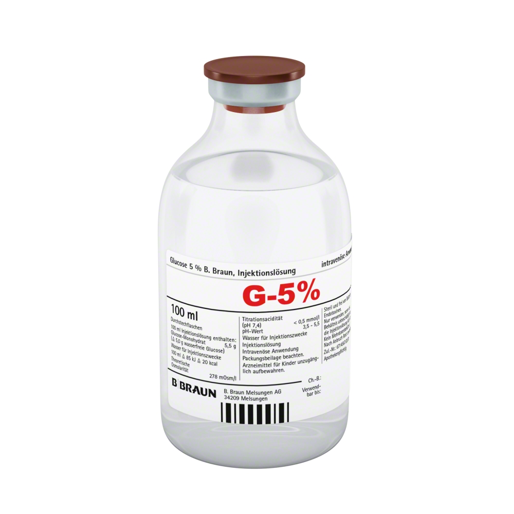 Glucose 5 %, Injekt-Flasche 100 ml-Produktbild
