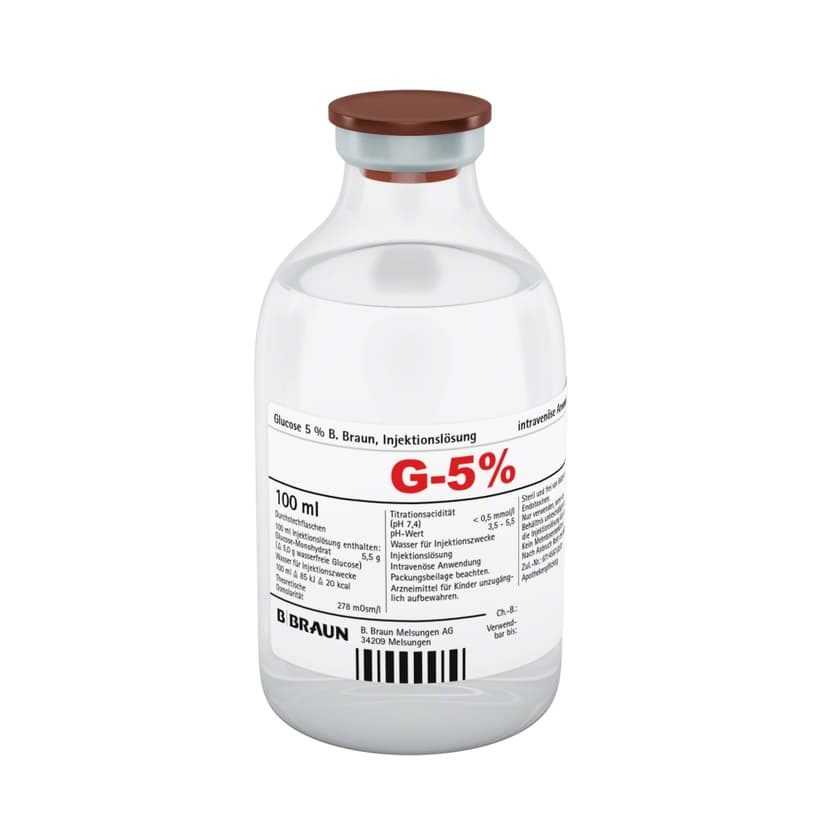 Glucose 5 %, Injekt-Flasche 100 ml-Produktbild