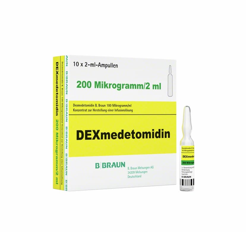 Dexmedetomidin B. Braun 100 µg/ml, 2 ml-Konzentrat zur Herstellung einer Infusionslösung, Glasampulle 2 ml, 4857902