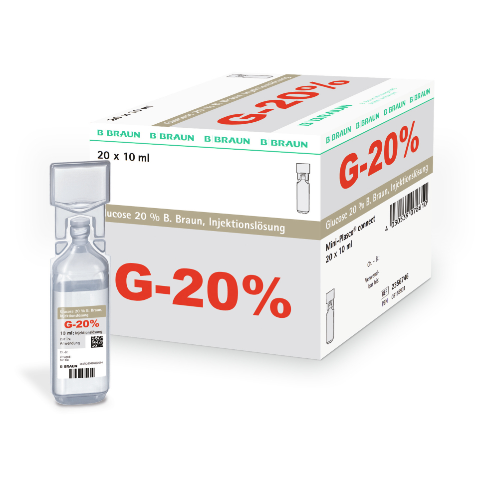 Glucose 20 % B. Braun, MPc 10 ml-Produktbild