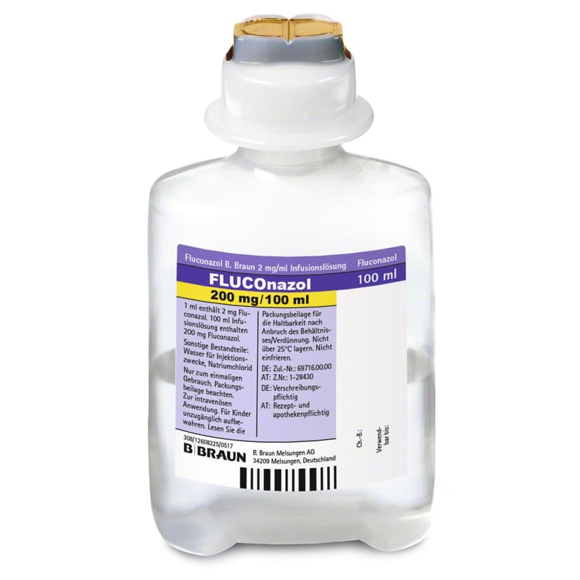 Fluconazol B. Braun 2 mg/ml, EP 100 ml-Infusionslösung, Ecoflac® plus 100 ml, 4852910