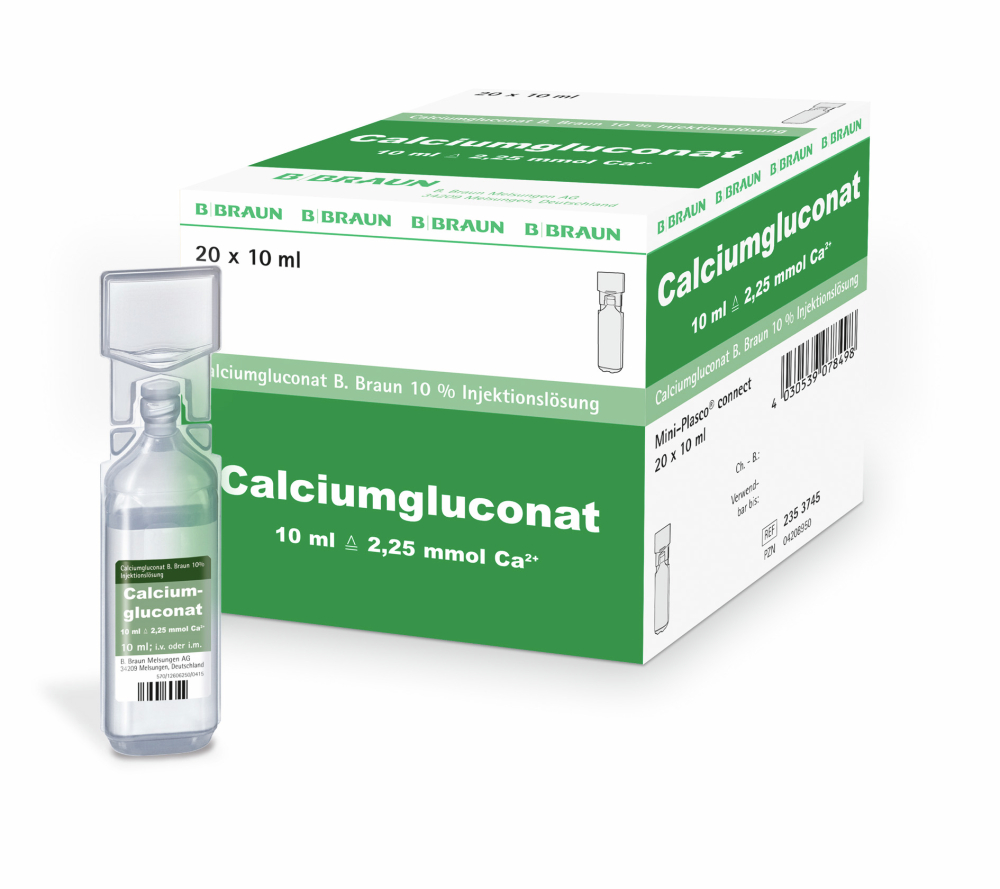 Calciumgluconat 10 % B. Braun, MPc 10 ml-Produktbild