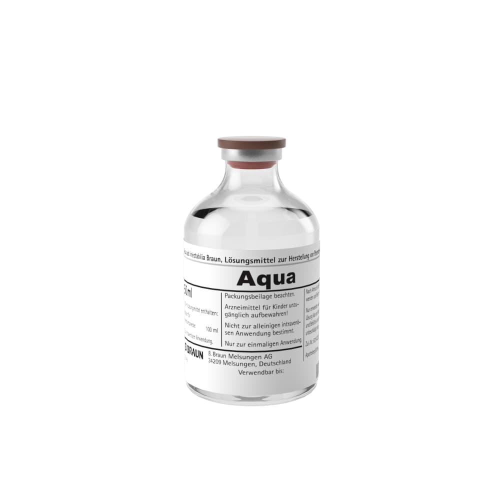 Aqua ad iniectabilia  Braun, V 50 ml-Injektionslösung, Vial 50 ml, 3880079