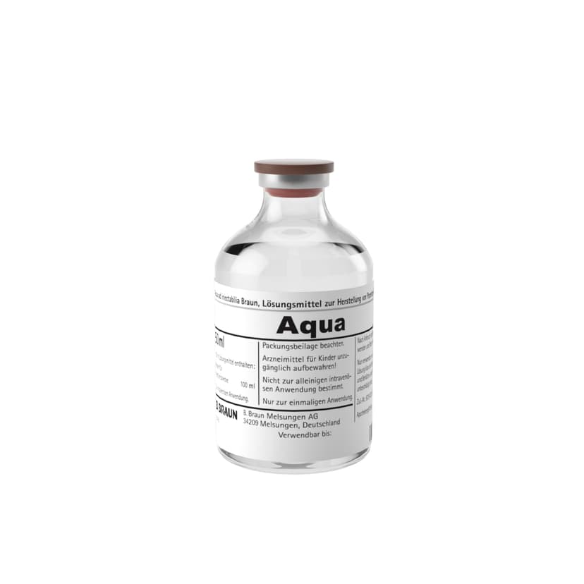 Aqua ad iniectabilia  Braun, V 50 ml-Injektionslösung, Vial 50 ml, 3880079