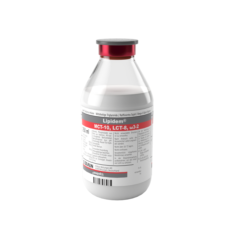 Lipidem, GB 250 ml-Emulsion zur Infusion, Glasflasche, 250 ml, 3096325