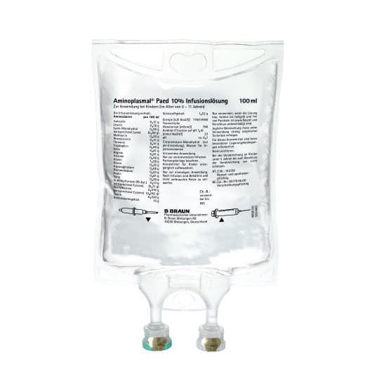 Aminoplasmal Paed 10%, Btl. 100 ml-Infusionslösung, Monobeutel, 100 ml, 3270100