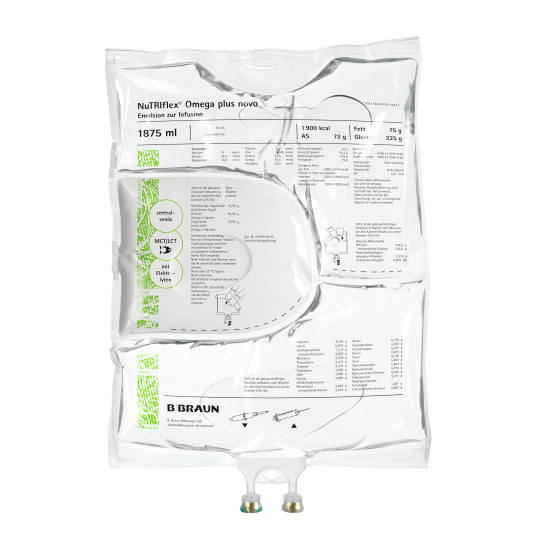 NuTRIflex® Omega plus novo, 3KB 1875 ml-Emulsion zur Infusion, Dreikammerbeutel, 1875 ml