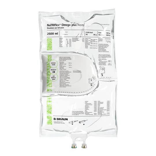 NuTRIflex® Omega plus novo, 3KB 2500 ml-Emulsion zur Infusion, Dreikammerbeutel, 2500 ml, 3250260N