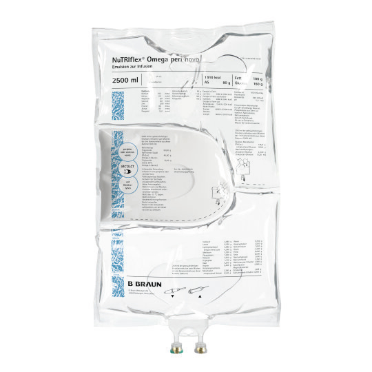 NuTRIflex® Omega peri novo, 3KB 2500 ml-Emulsion zur Infusion, Dreikammerbeutel, 2500 ml, 3250480N