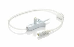 Chemfort bag adaptor luer lock connecte-Picture of Chemfort bag adaptor connected to female luer lock adaptor without a protectiv<br/>e cap