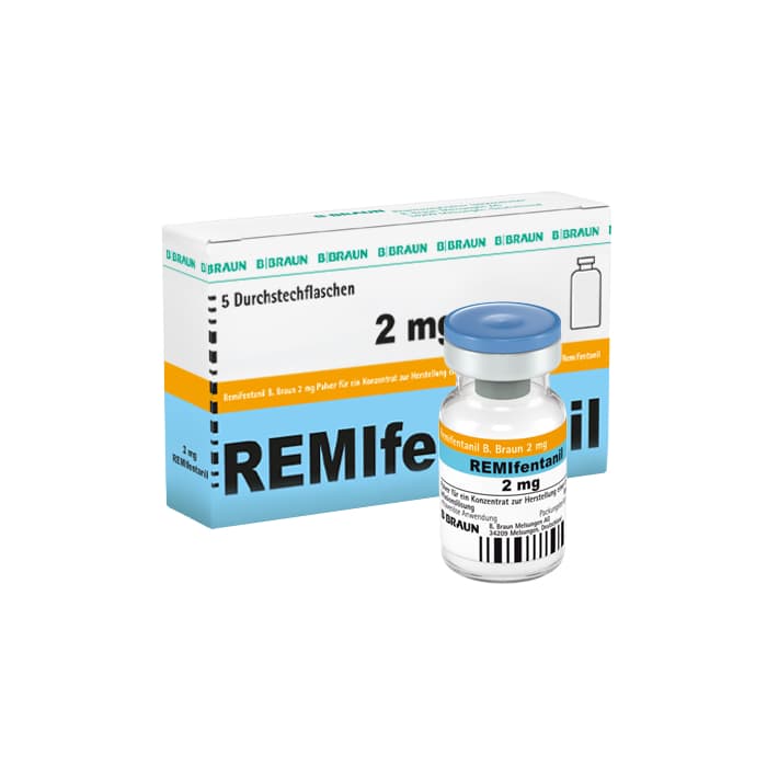 Remifentanil B. Braun 2 mg-Pulver für ein Konzentrat, Injektflasche, 2 mg, 4850260