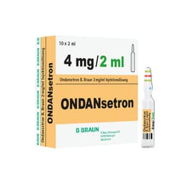Ondansetron B. Braun 2 mg/ml, 4 mg / 2 m-Injektionslösung, Glasampulle 2 ml, 4850006