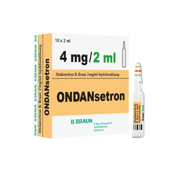 Ondansetron B. Braun 2 mg/ml, 4 mg / 2 m-Injektionslösung, Glasampulle 2 ml, 4850006