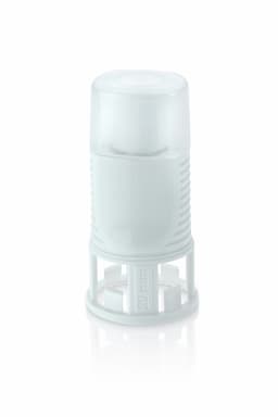 Chemfort vial adaptor-Sideview of Chemfort vial adaptor  with a protective cap
