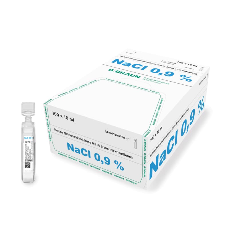 Natriumchlorid 0,9 % Braun, MPb 10 ml-Injektionslösung, Mini-Plasco® basic 10 ml, 2350848