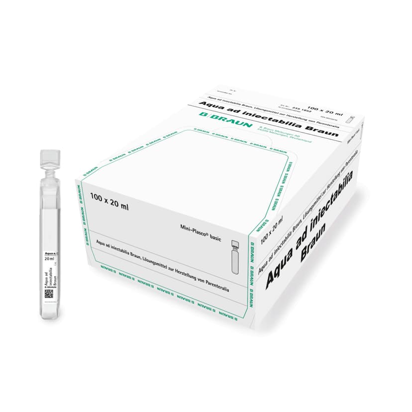 Aqua ad iniectabilia Braun, MPb 20 ml-Injektionslösung, Mini-Plasco® basic 20 ml, 2351852